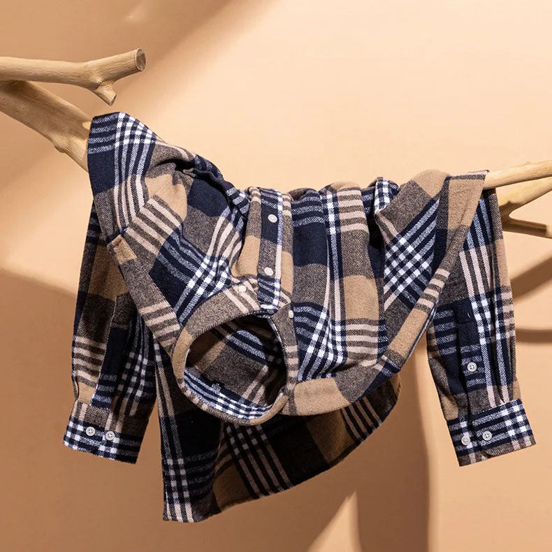 Chemise à carreaux boutonnée pour homme | Venzon