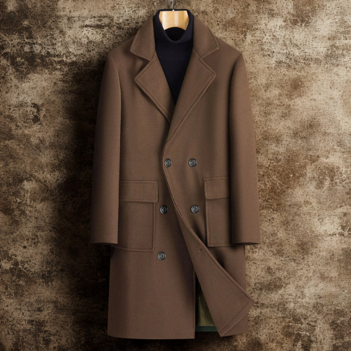 Marvélan | Manteau Homme Boutonné à Col Revers