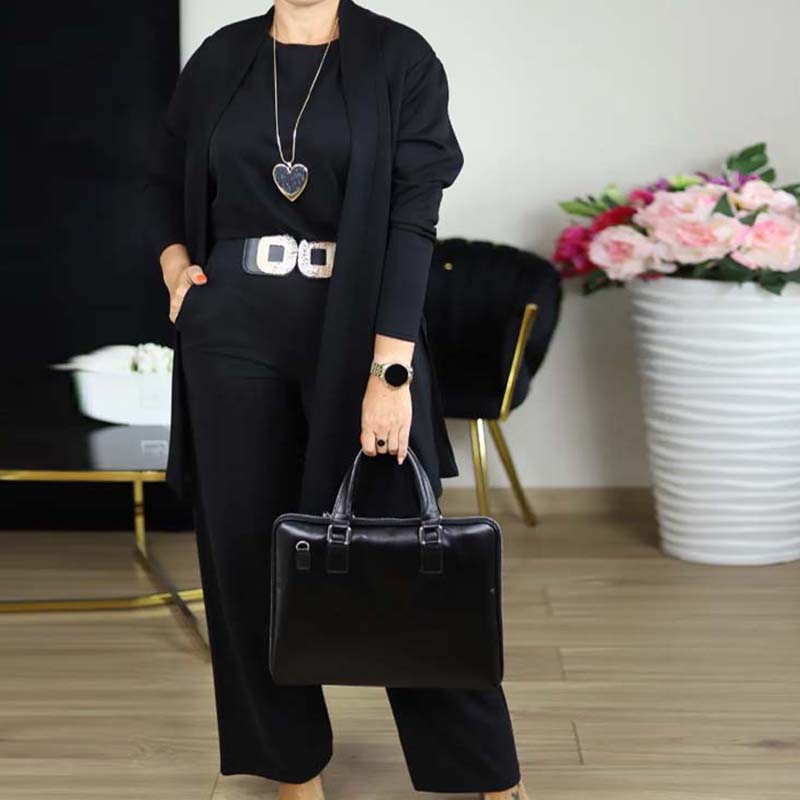 Eveline | Ensemble Femme Trois Pièces avec Cardigan Long