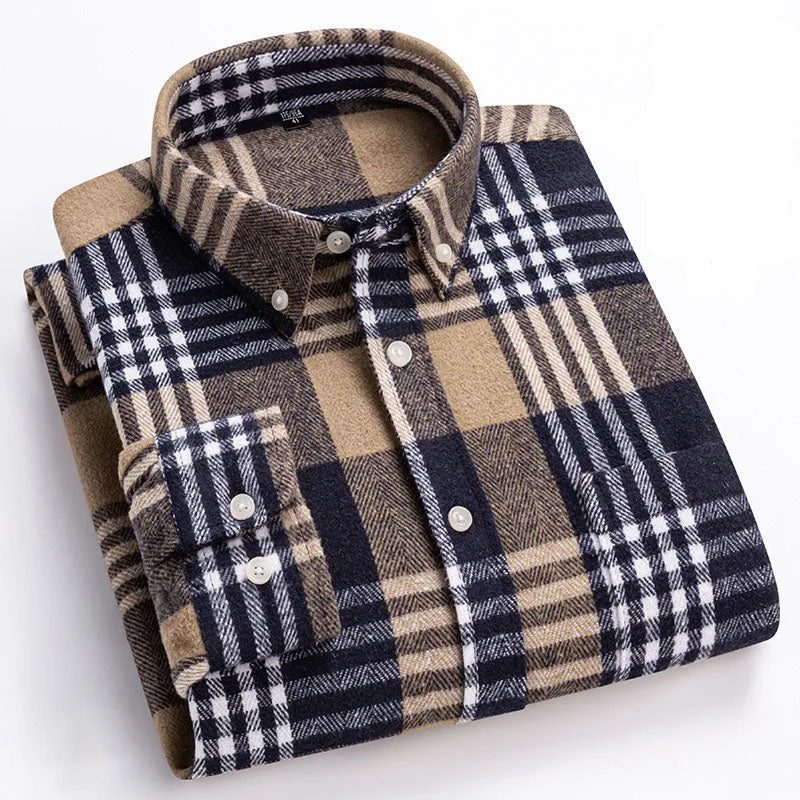 Chemise à carreaux boutonnée pour homme | Venzon