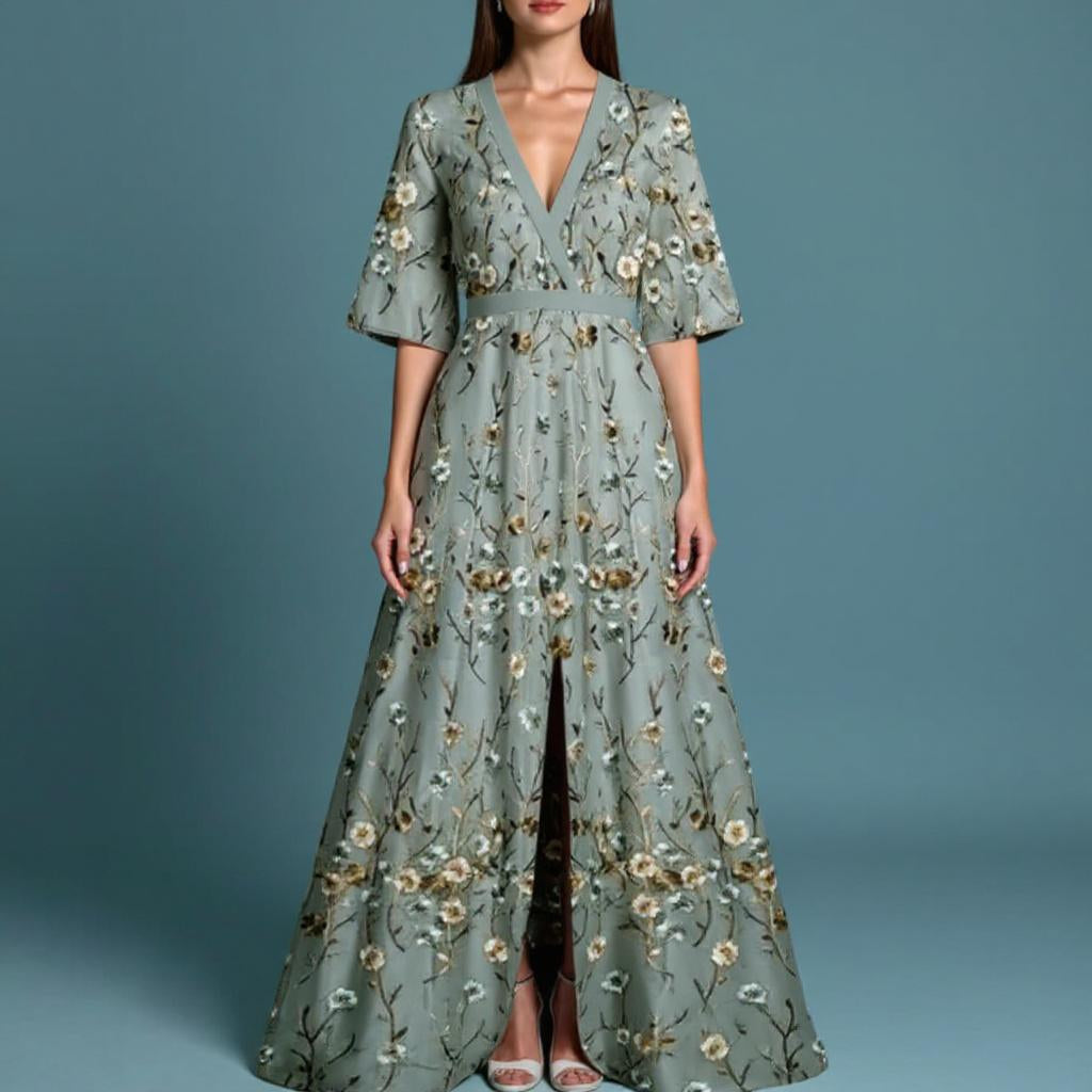 Robe Maxi Florale Élégante | Janine