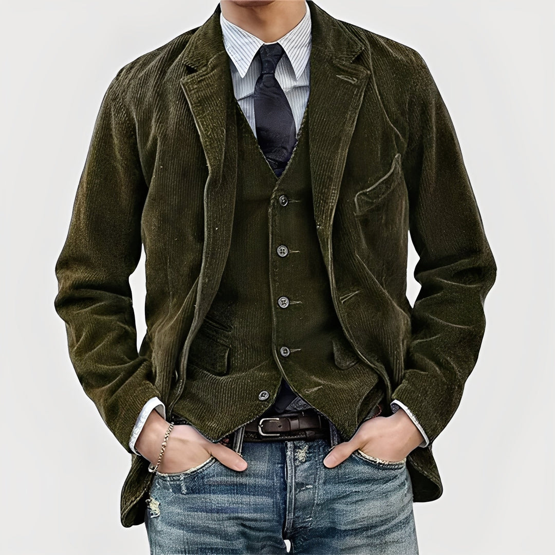 Élégant Ensemble Veste Et Gilet | Classique