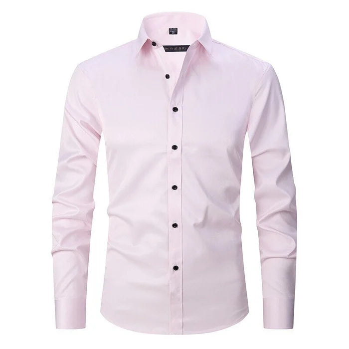Chemise ajustée extensible à manches longues pour homme | Blinder