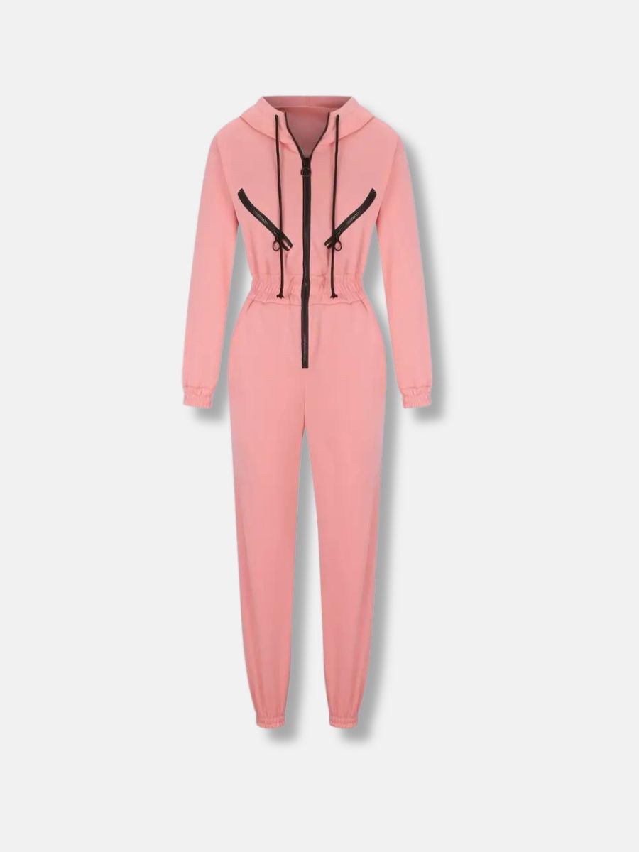 Combinaison ajustée zippée au style polyvalent