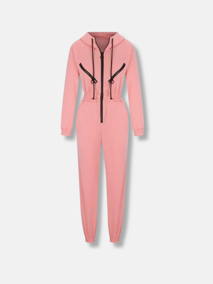 Combinaison ajustée zippée au style polyvalent