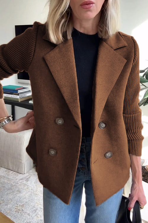 Blazer décontracté à double boutonnage pour femme | Saphira