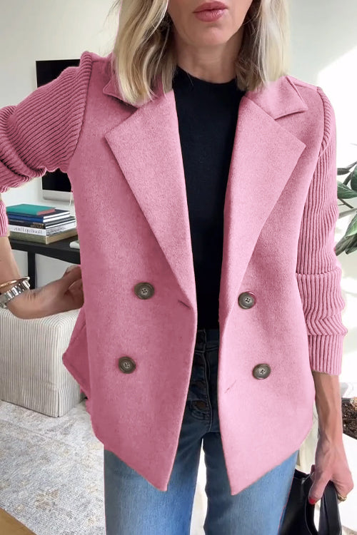 Blazer décontracté à double boutonnage pour femme | Saphira