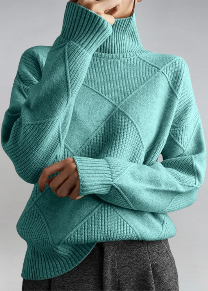 Chic Doux Pull à Col Roulé | Confort Élégant