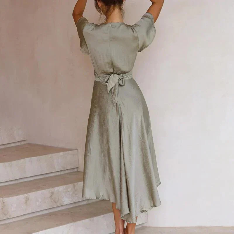Robe fluide vintage coupe élégante et légère