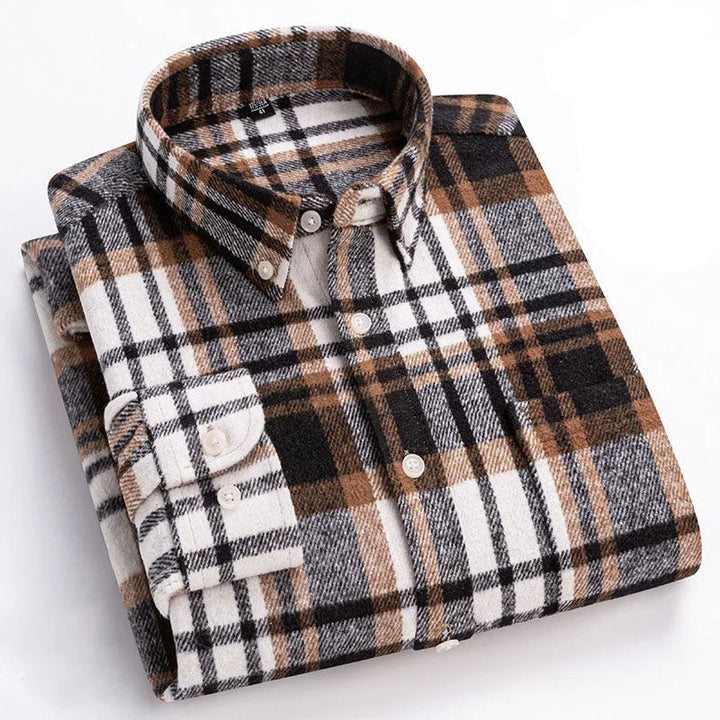 Chemise à carreaux boutonnée pour homme | Venzon