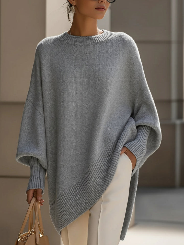 Haut Tricot À Ourlet Asymétrique | Evelyne