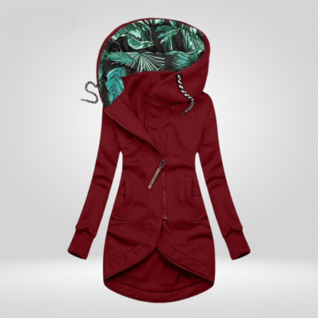 Manteau élégant pour femmes avec fermeture éclair | Camille