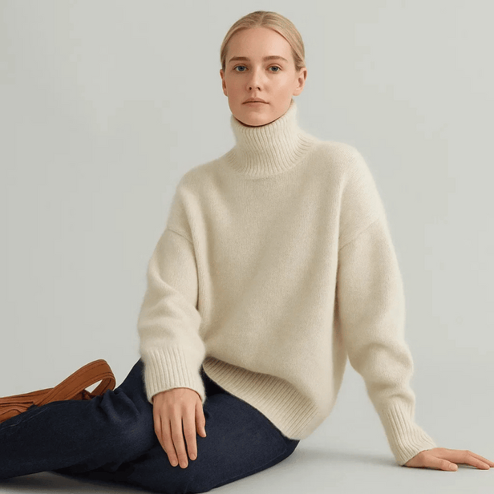 Pull col roulé élégant pour femme | Naéline