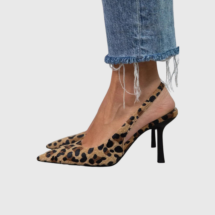 Escarpins Femme Élégants Léopard | Slingback