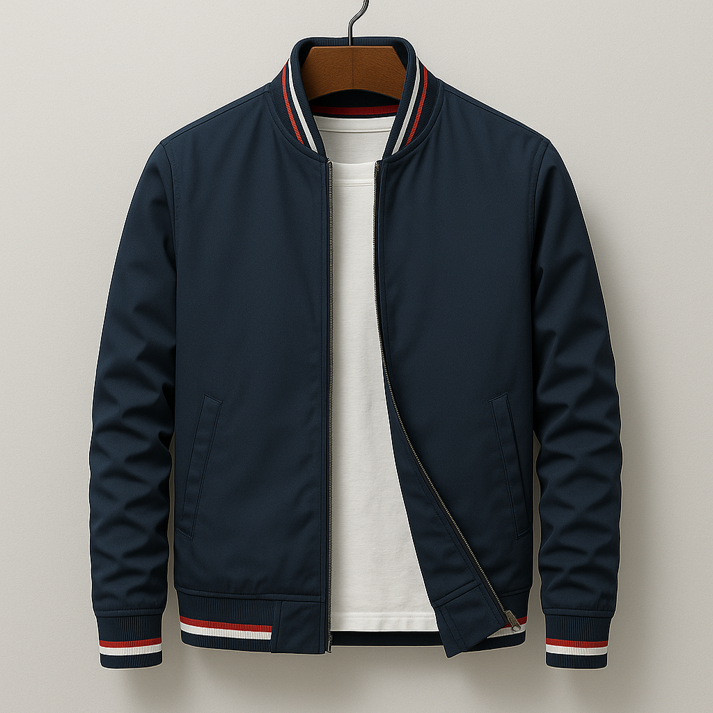Veste zippée à finitions contrastées pour homme | Corentin