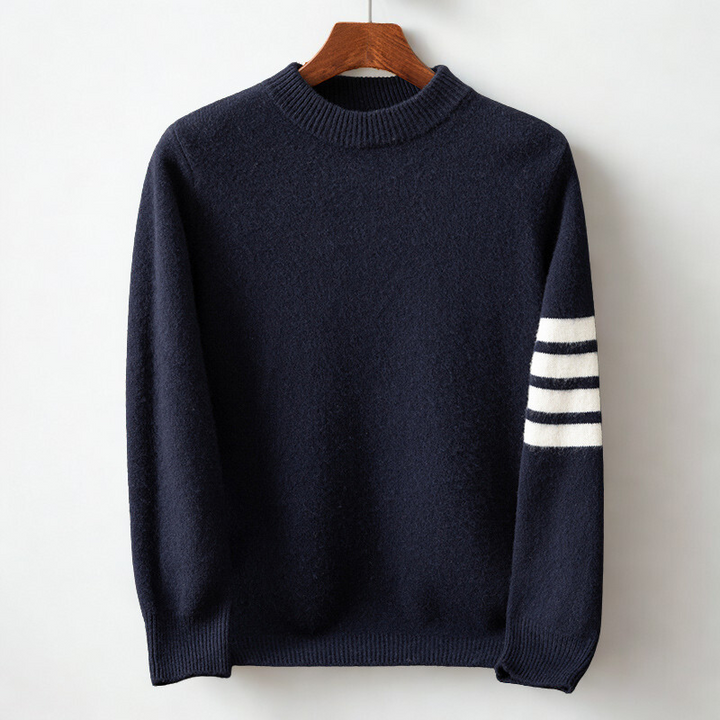 Pull Texturé Rayures Contrastées | Elvane