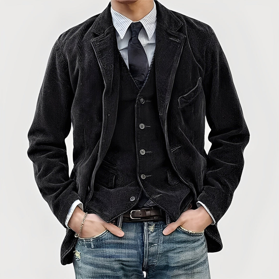 Élégant Ensemble Veste Et Gilet | Classique