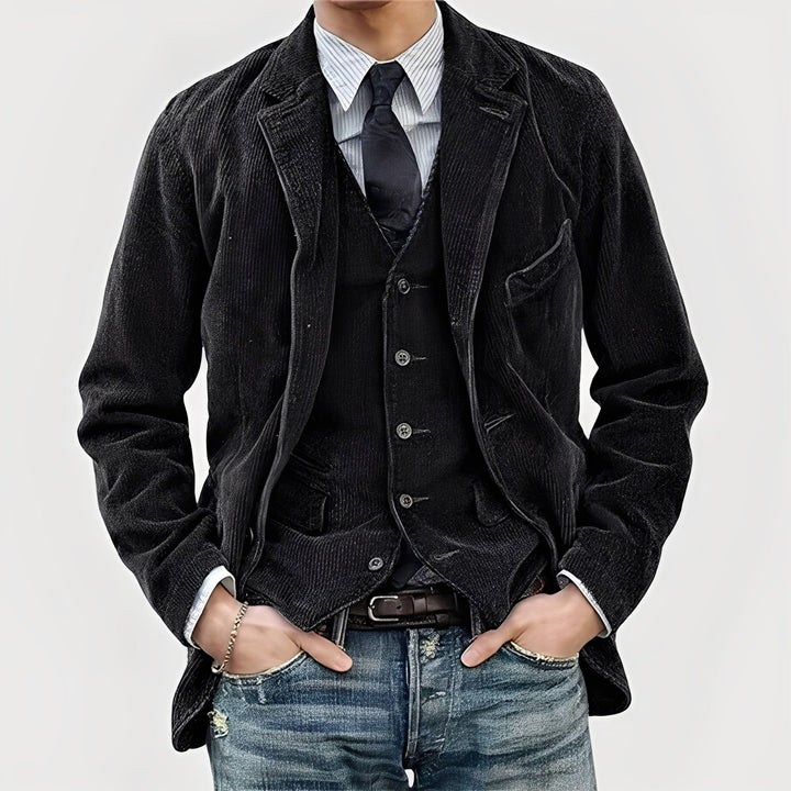 Élégant Ensemble Veste Et Gilet | Classique