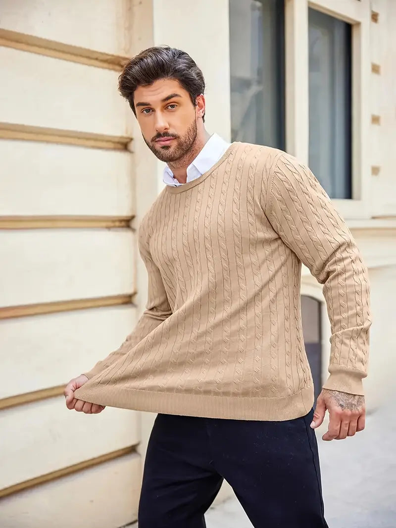 Pull élégant à silhouette épurée pour homme | Alento
