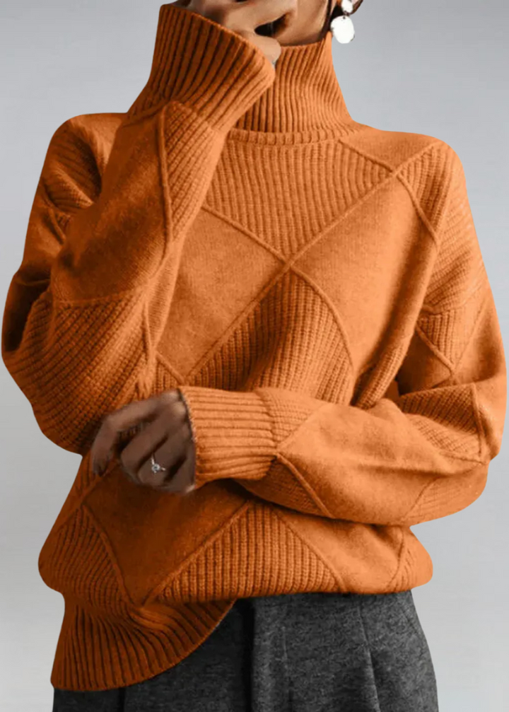 Chic Doux Pull à Col Roulé | Confort Élégant