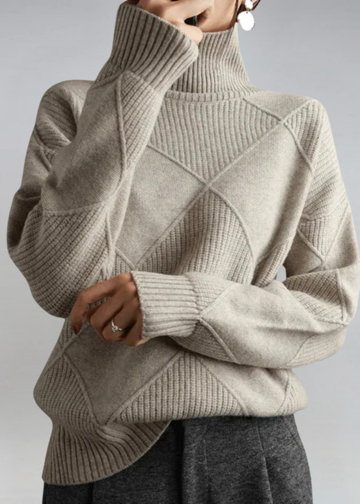 Chic Doux Pull à Col Roulé | Confort Élégant