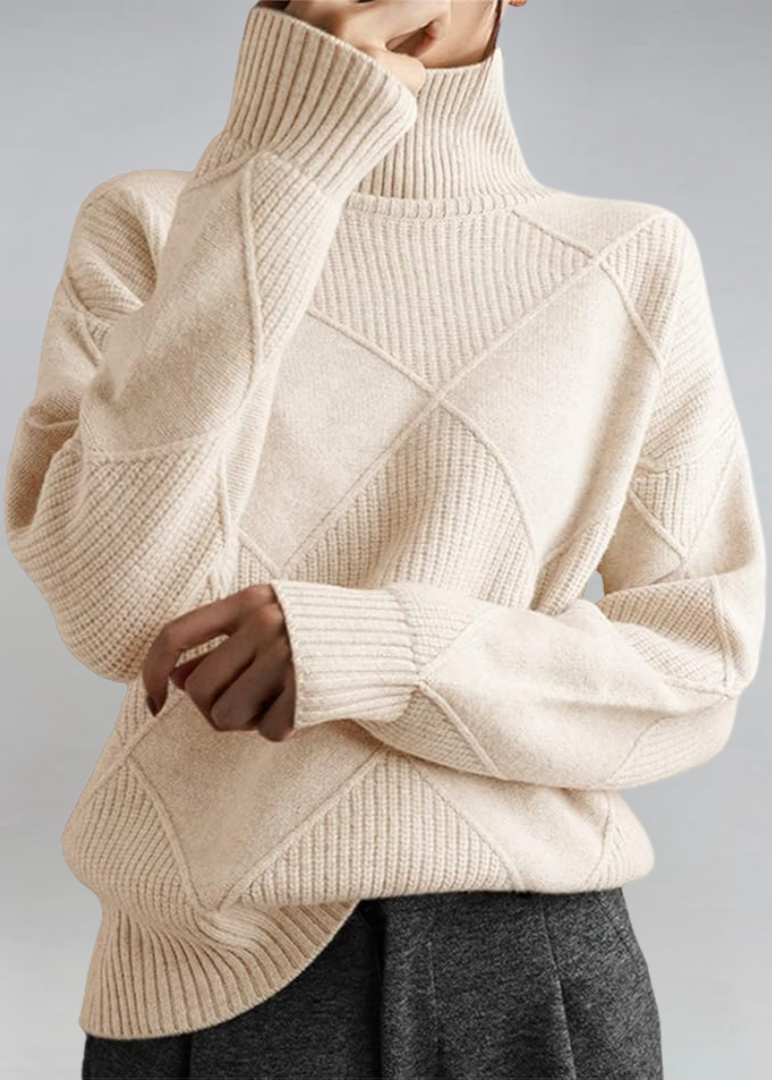 Chic Doux Pull à Col Roulé | Confort Élégant
