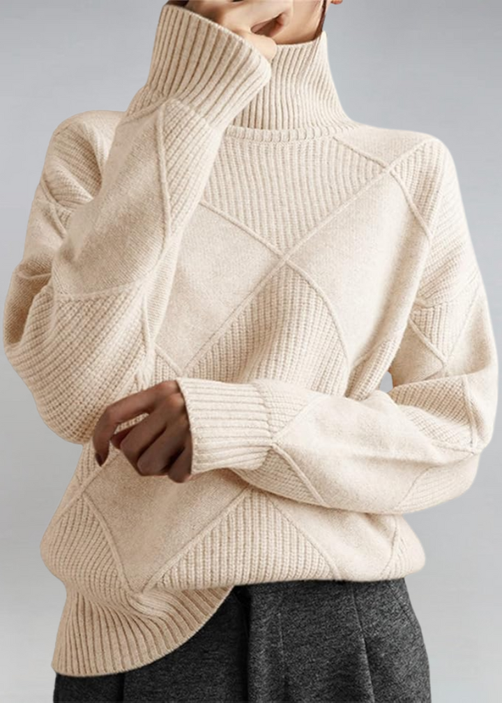 Chic Doux Pull à Col Roulé | Confort Élégant