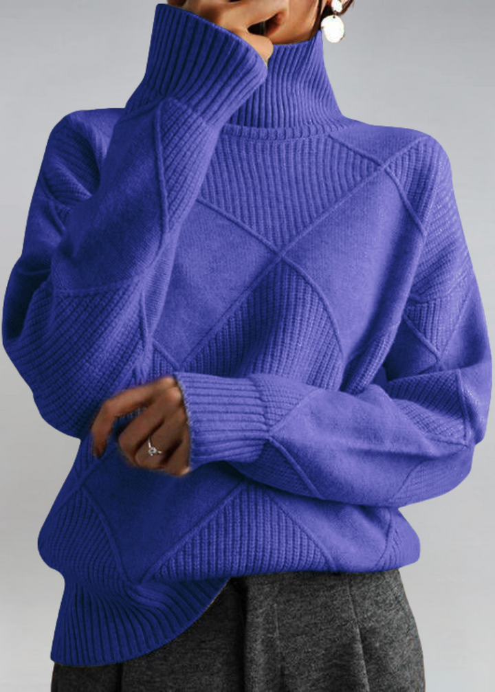 Chic Doux Pull à Col Roulé | Confort Élégant