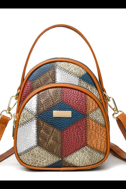 Colette | Sac Bandoulière Femme Coloré à Motif Patchwork