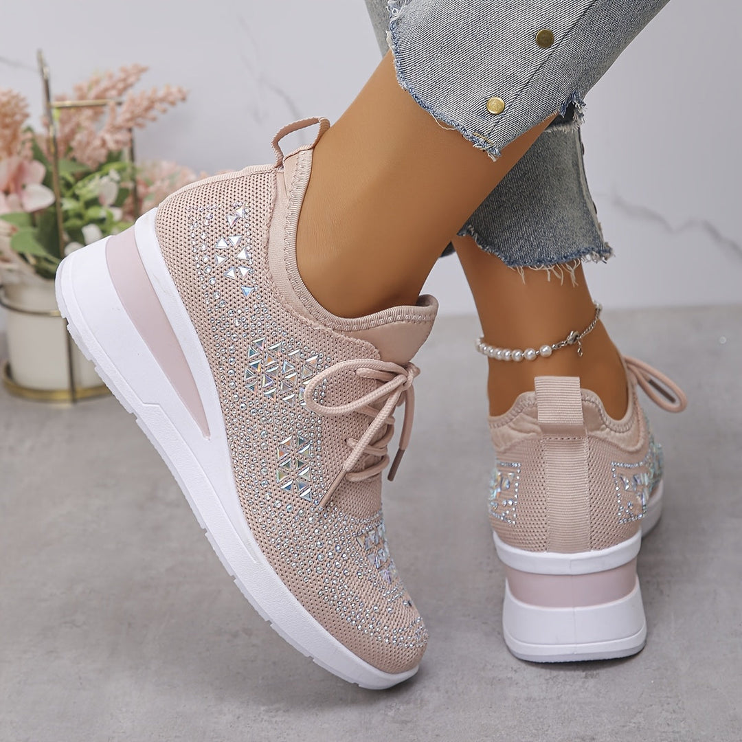 Éclatantes Baskets Compensées | Confortables