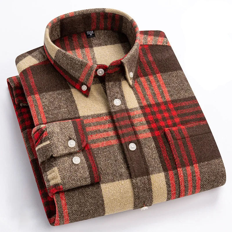 Chemise à carreaux boutonnée pour homme | Venzon