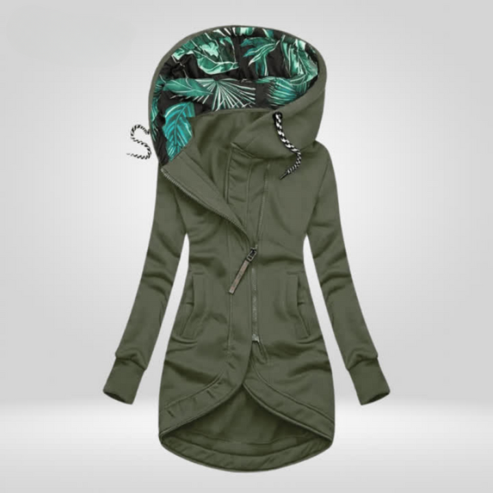 Manteau élégant pour femmes avec fermeture éclair | Camille