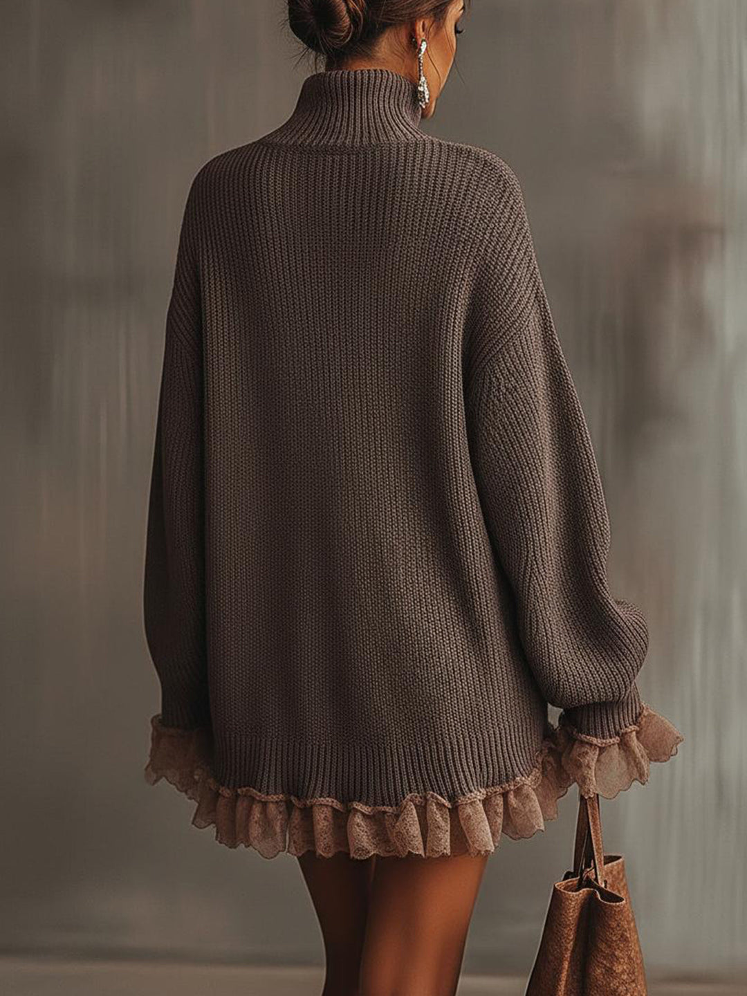 Robe Pull à Volants Élégante pour Femme | Élodie