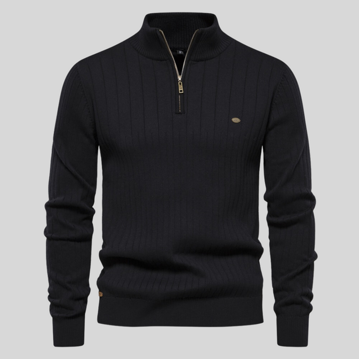 Pull zippé sophistiqué | Zyrus