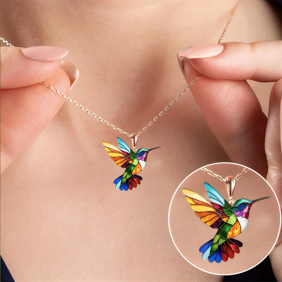 Boucles d’oreilles Colibri avec collier assorti | Liora