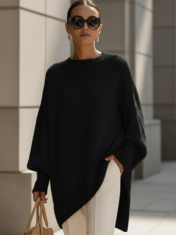 Haut Tricot À Ourlet Asymétrique | Evelyne