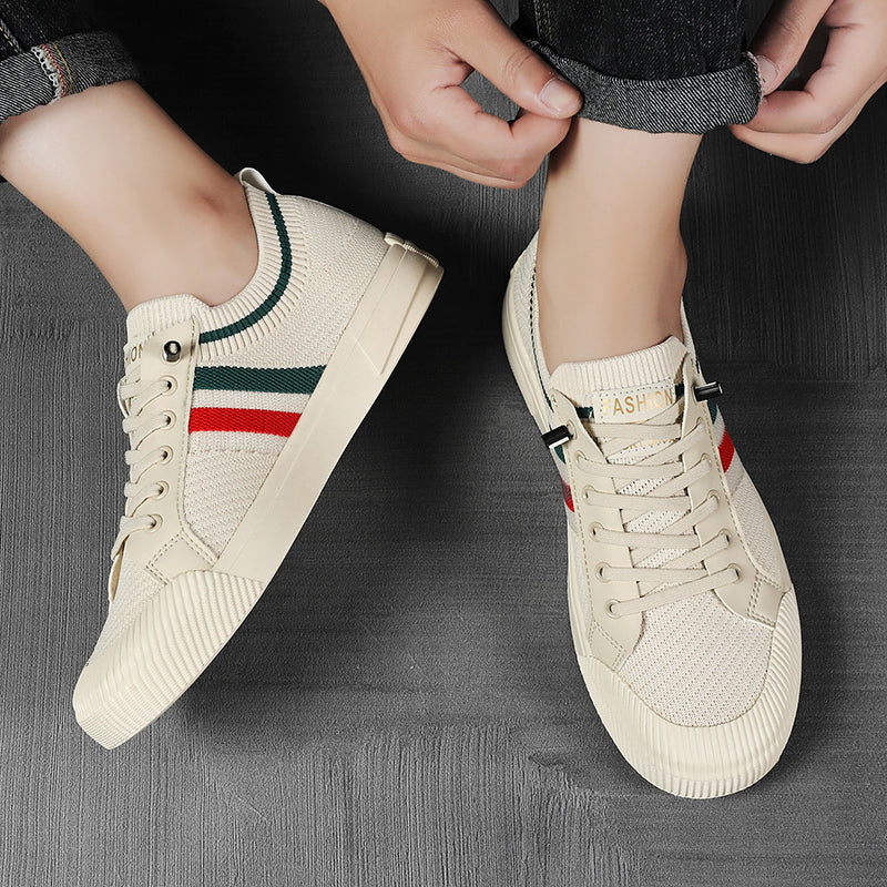Baskets rayées casual pour homme | Valerio