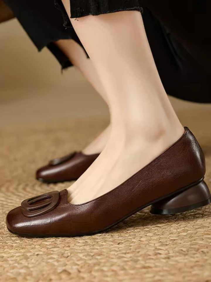 Vivienne | Ballerines pour Femme à Bout Carré et à Enfiler