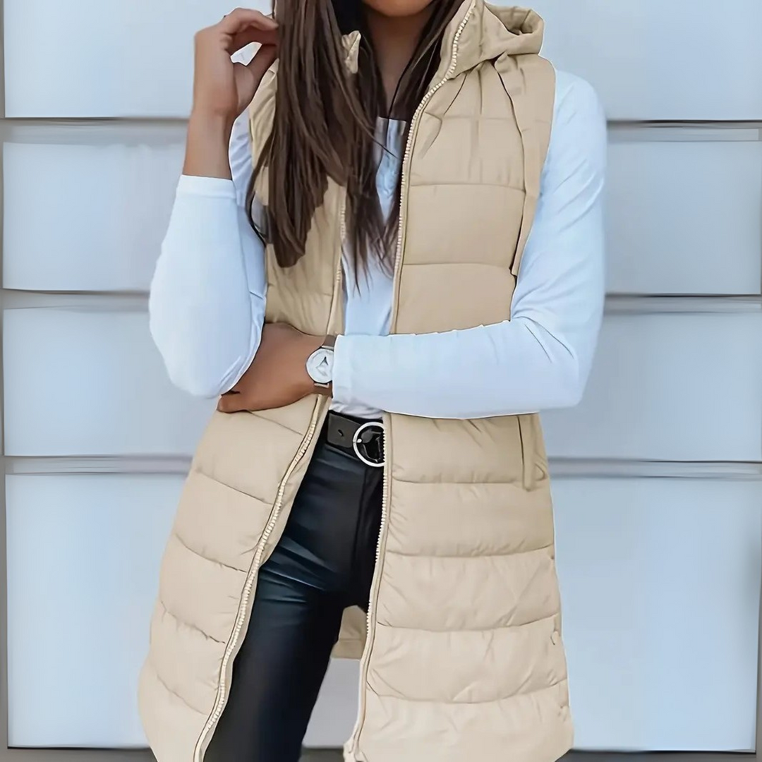Gilet Long Matelassé Élégant | Rona