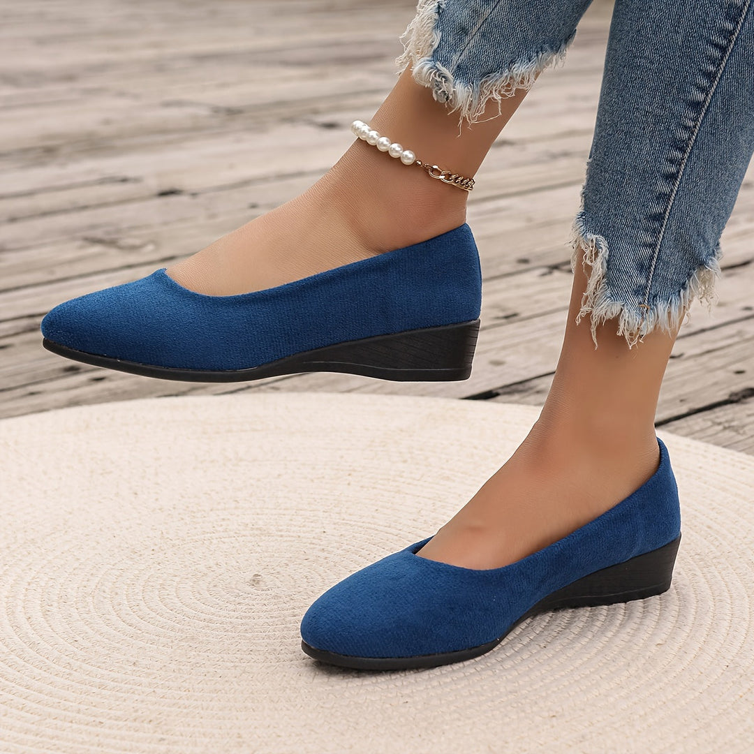 Ballerines Chic à Talon Compensé | Confort Élégant