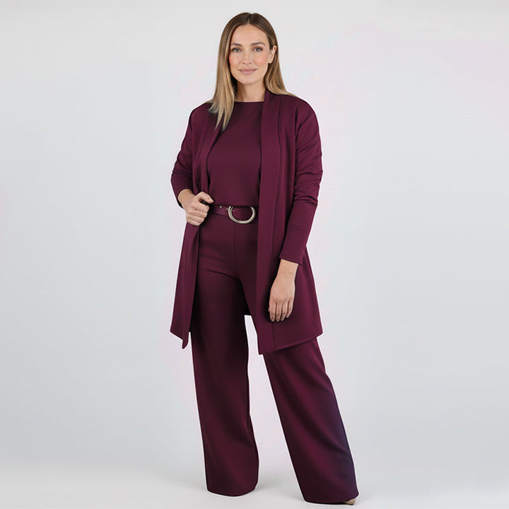 Eveline | Ensemble Femme Trois Pièces avec Cardigan Long