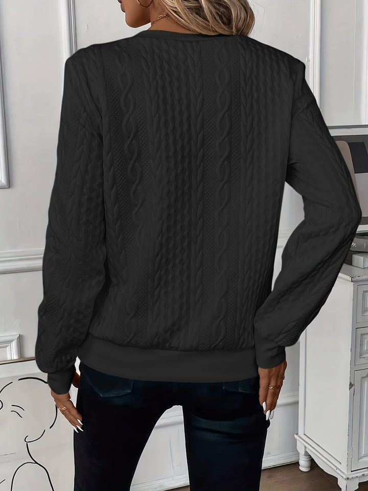 Pull Zippé Torsadé | Chaleur Décontractée