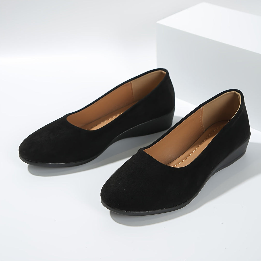 Ballerines Chic à Talon Compensé | Confort Élégant