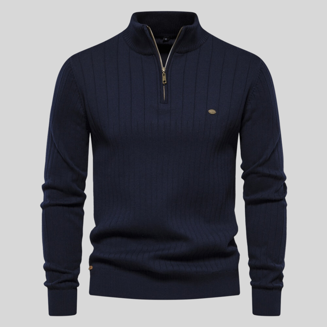 Pull zippé sophistiqué | Zyrus