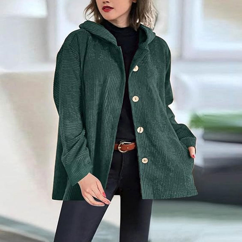 Veste Décontractée En Velours Pour Femmes | Automne et Hiver