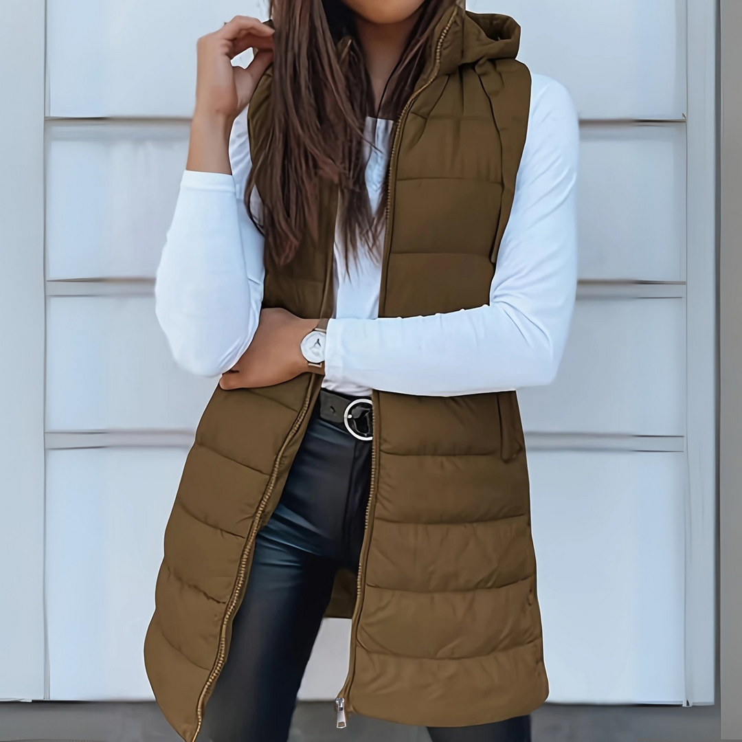 Gilet Long Matelassé Élégant | Rona