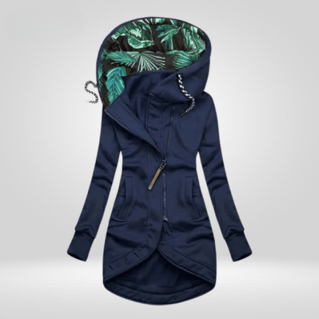 Manteau élégant pour femmes avec fermeture éclair | Camille
