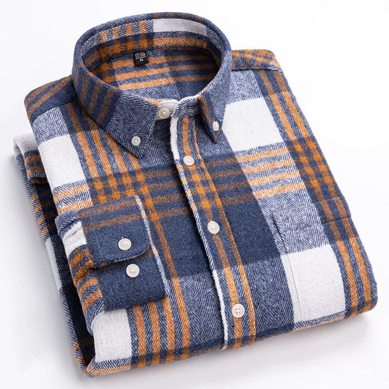 Chemise à carreaux boutonnée pour homme | Venzon