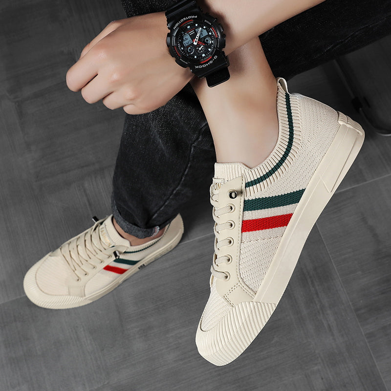 Baskets rayées casual pour homme | Valerio