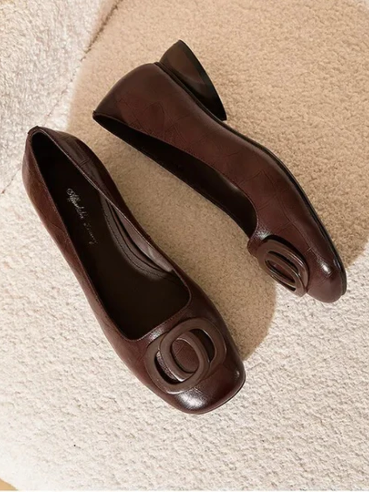 Vivienne | Ballerines pour Femme à Bout Carré et à Enfiler